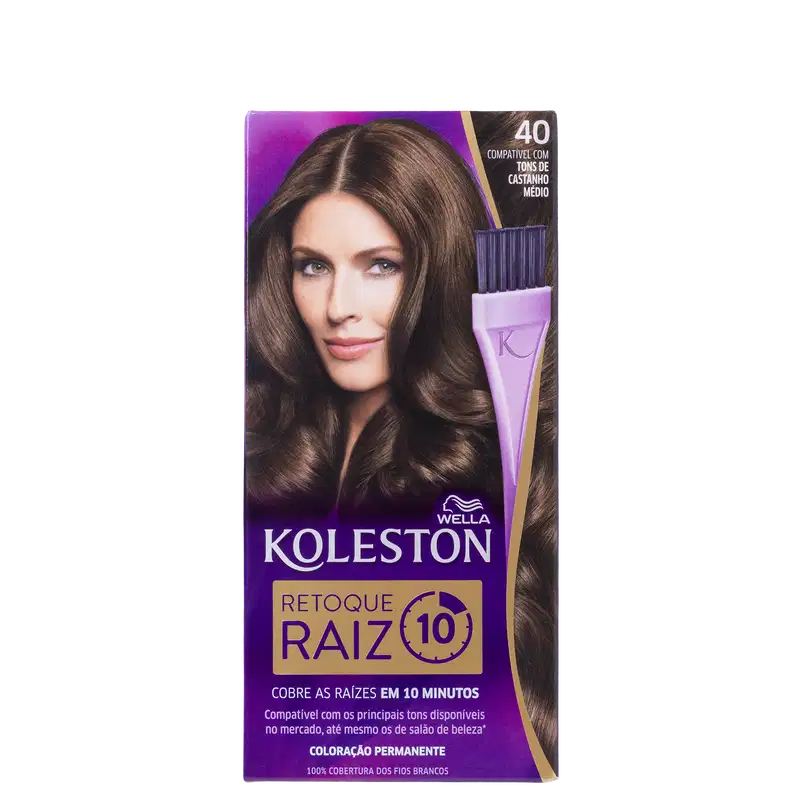 Koleston Retoque Raiz 40 Castanho Médio - Coloração 
