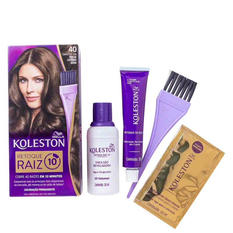 Koleston Retoque Raiz 40 Castanho Médio - Coloração 