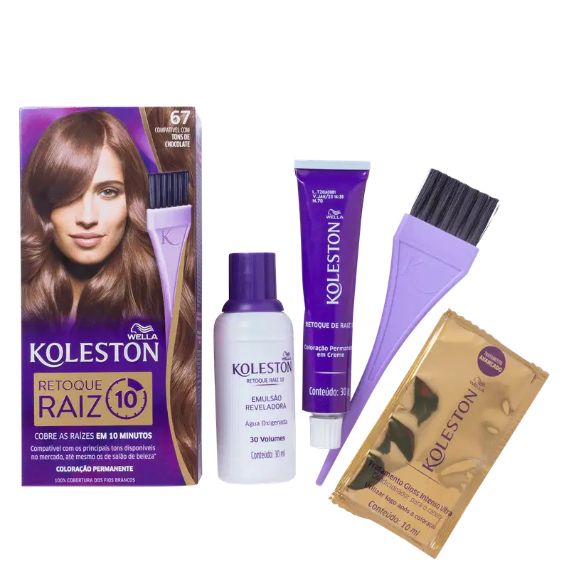 Koleston Retoque Raiz 67 Chocolate - Coloração 