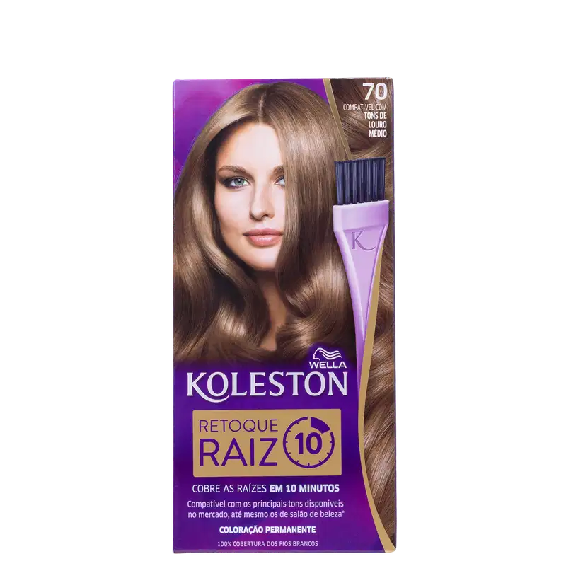 Koleston Retoque Raiz 70 Louro Médio - Coloração
