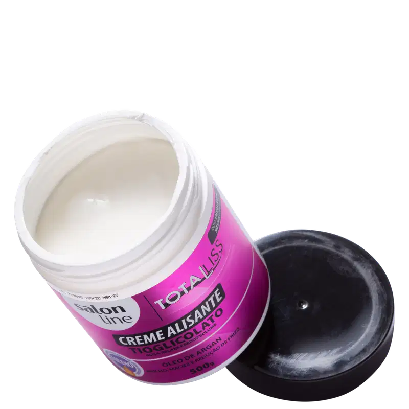 Salon Line Argan Oil Médio - Creme Alisante 500g