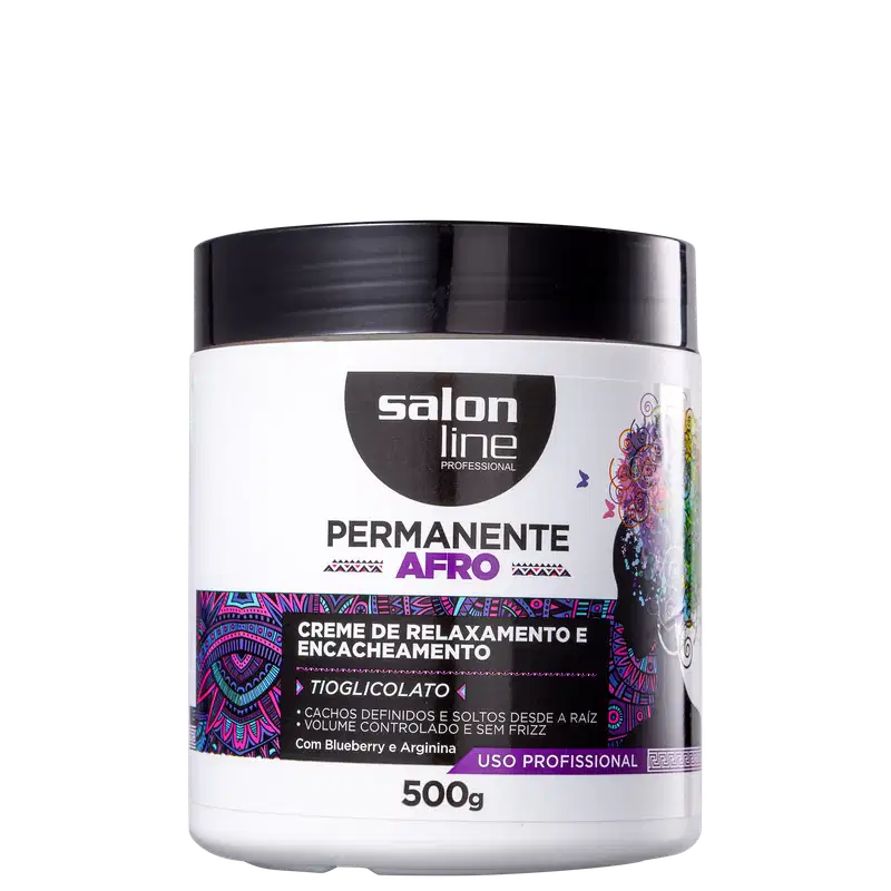 Salon Line Permanente Afro - Creme Relaxante 500g