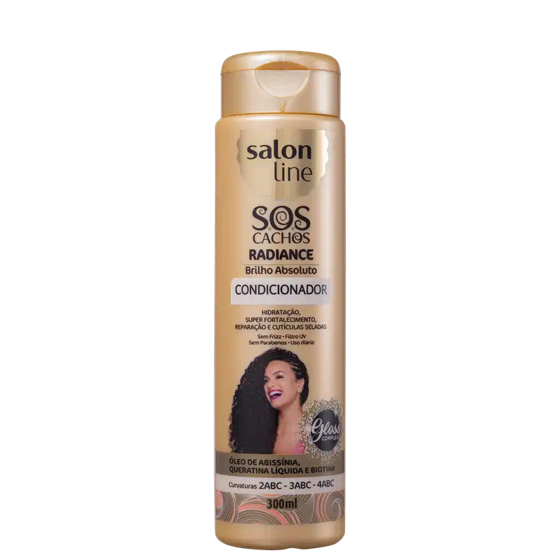 Salon Line S.O.S Cachos Radiance Brilho Absoluto - Condicionador 300ml
