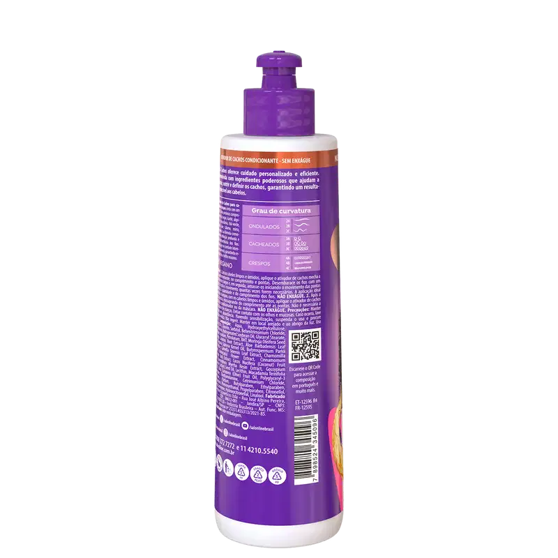 Salon Line S.O.S Cachos Super Óleos - Ativador de Cachos 300ml