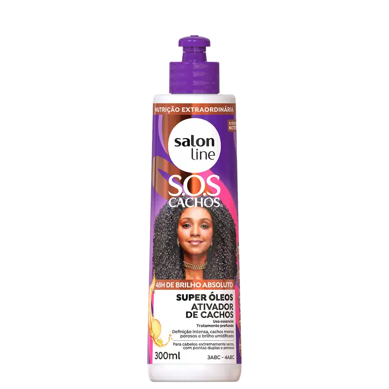 Salon Line S.O.S Cachos Super Óleos - Ativador de Cachos 300ml