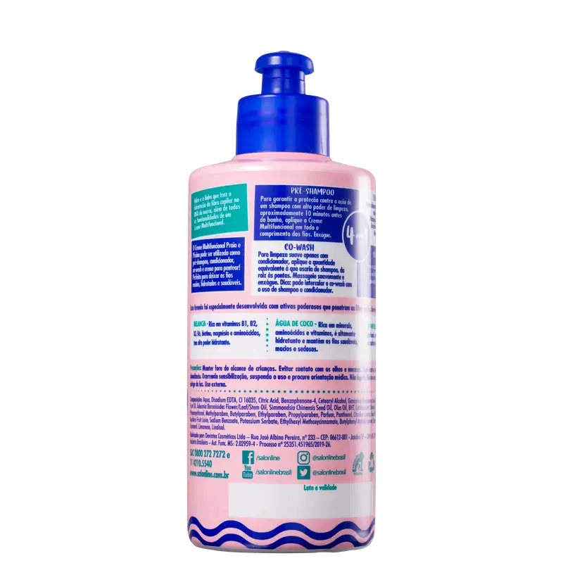 Salon Line Hidra Multy Praia e Piscina - Creme Multifuncional 300ml