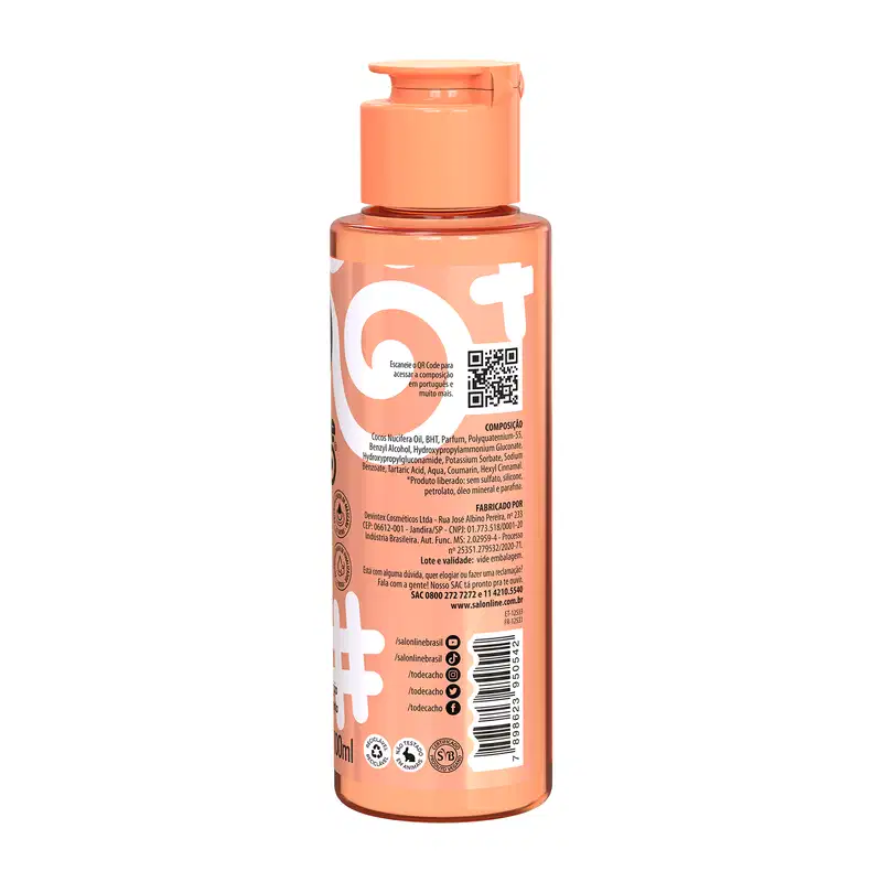 Salon Line #Todecacho Uhulll! Coco Puríssimo Umectação - Óleo Capilar 100ml