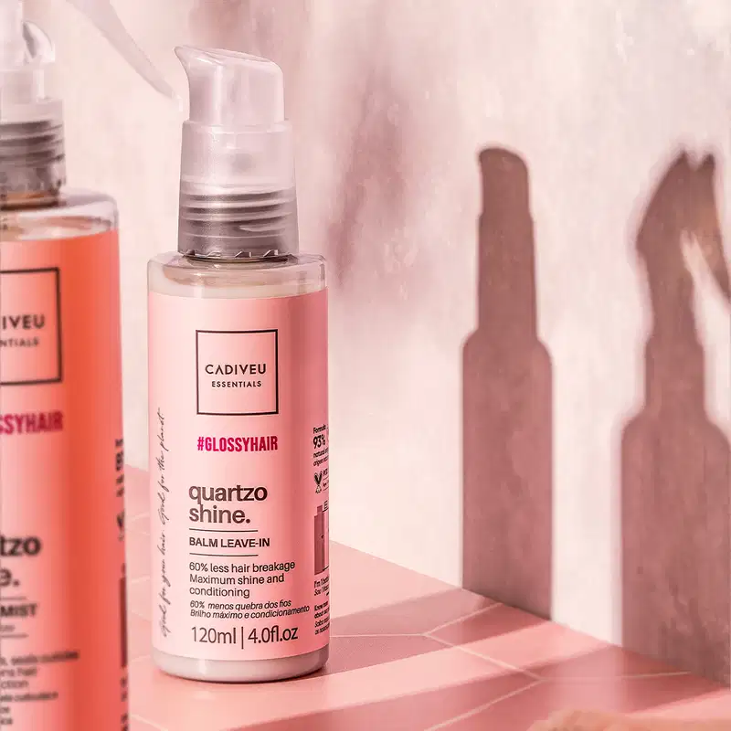 Kit Cadiveu Professional Essentials Hair Quartzo Shine Balm Leave-in e Açaí Oil 60 (2 produtos)