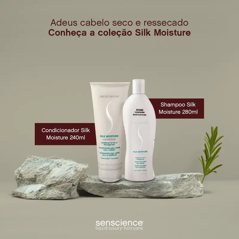 Kit Senscience Silk Moisture Inner Restore Home Care (3 produtos)