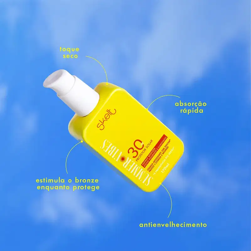 Kit Skelt Summer Vibes FPS30 Urban Beat Protetor Solar Hidratante (2 produtos)