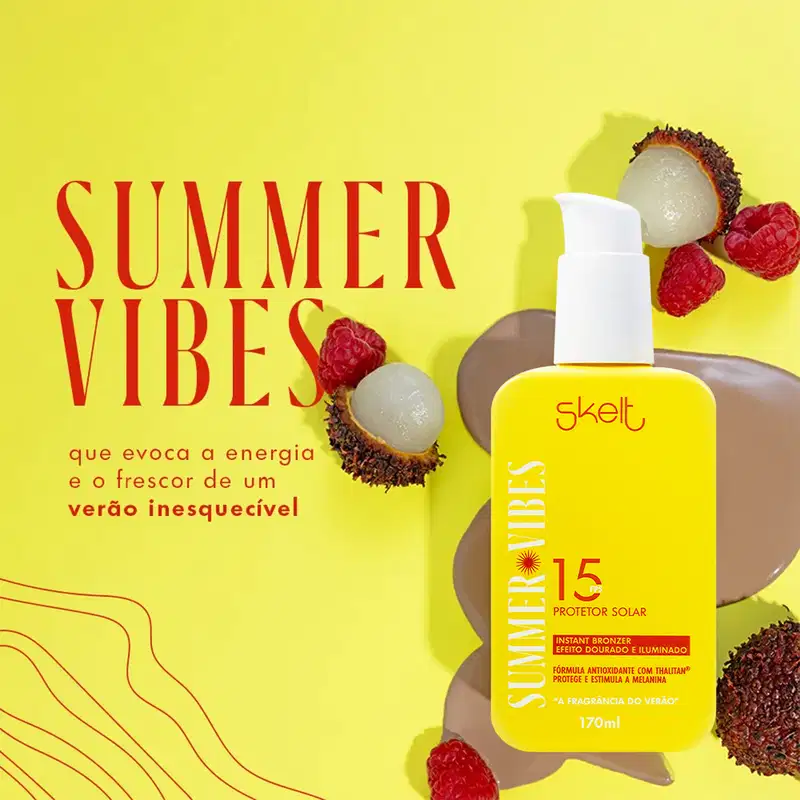 Kit Skelt Summer Vibes Glow Stick Iluminador Protetor Solar (2 produtos)