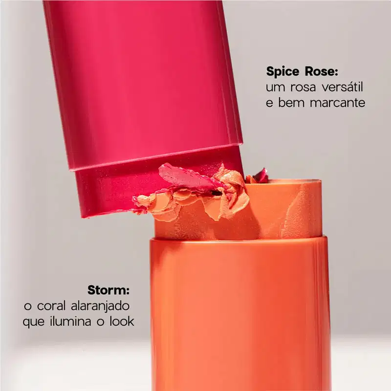 Océane Limited Glowing Stick Spice Pink Rosa - Blush em Bastão 12g