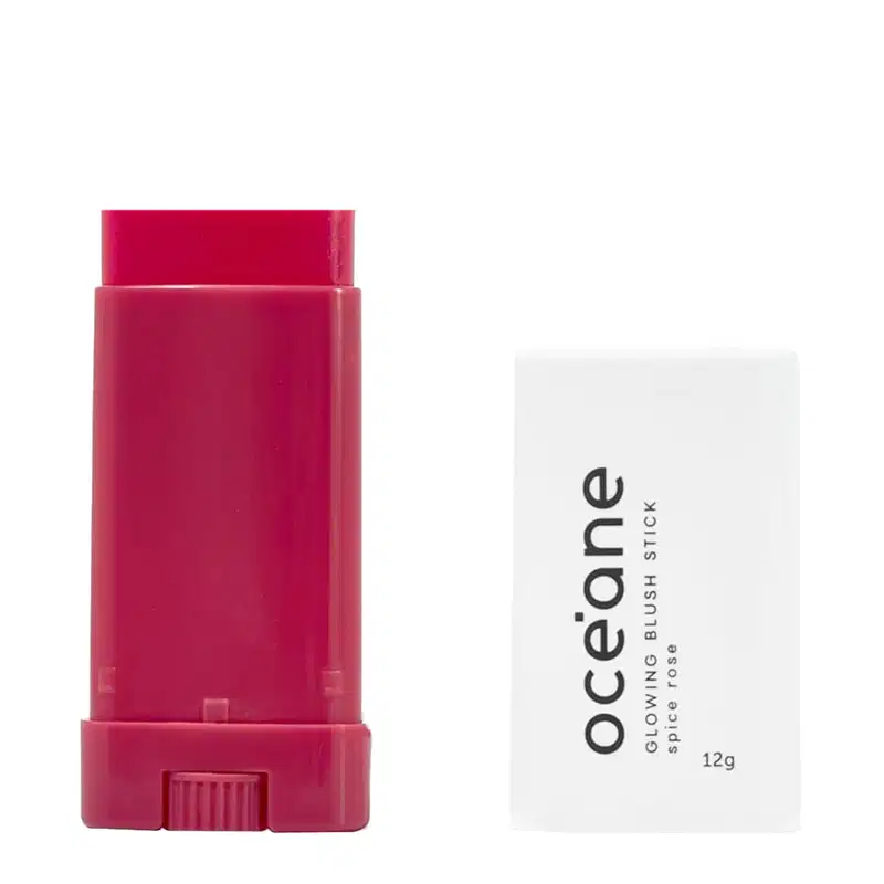 Blush em Bastão da marca Océane. Cor Spice Pink Rosa.