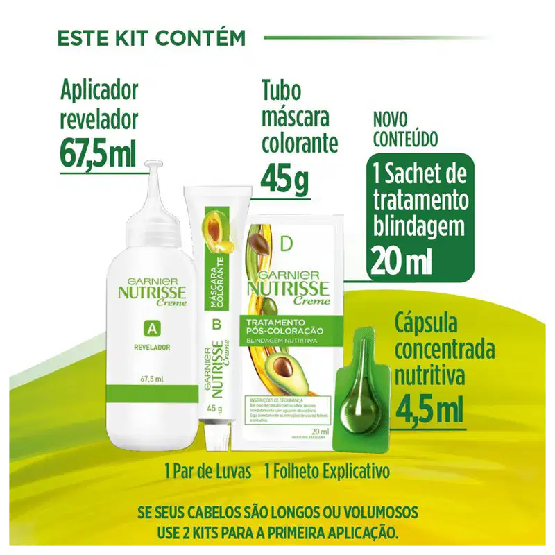 Garnier Nutrisse Creme 1.0 Preto Onix - Coloração
