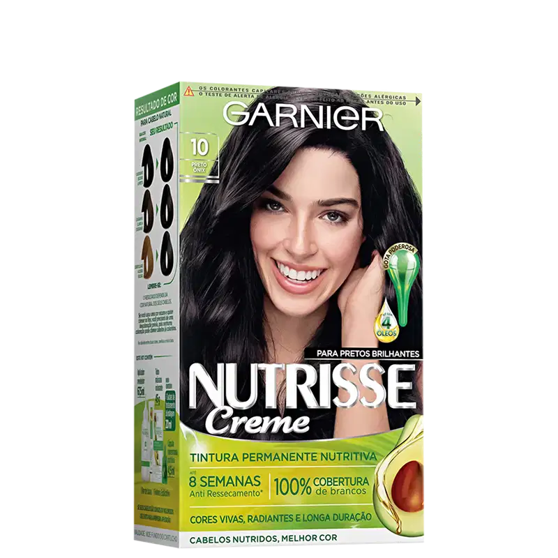 Garnier Nutrisse Creme 1.0 Preto Onix - Coloração