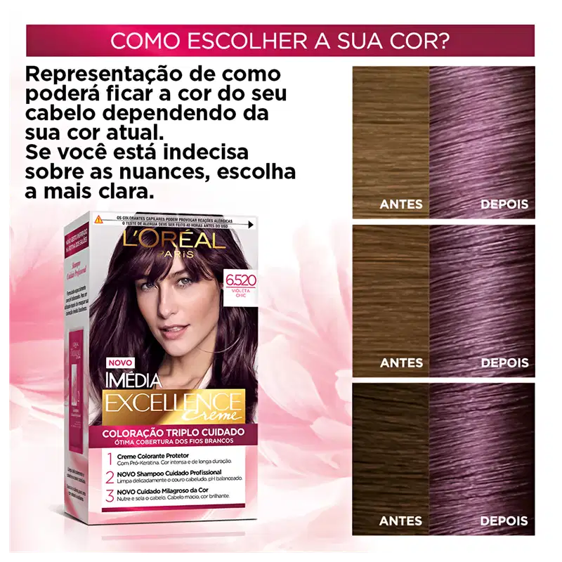 Imedia Excellence Creme Fashion Paris 6.520 Violeta Spike - Coloração