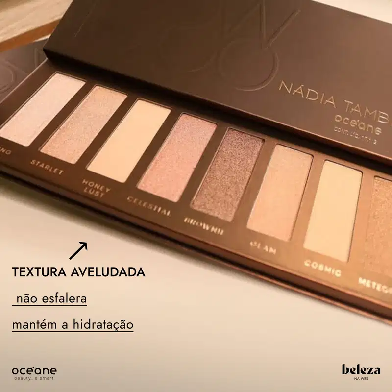 Textura aveludada, não esfalera, mantém a hidratação.