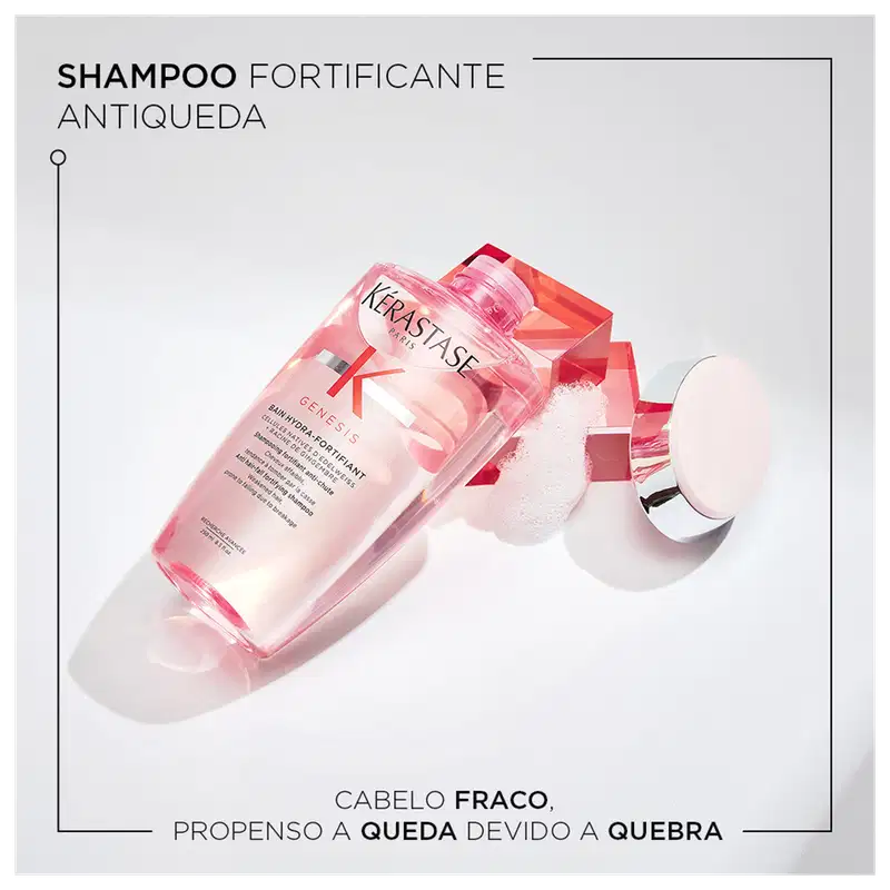 SHAMPOO FORTIFICANTE ANTIQUEDA
GENES FORTIFIANT
CABELO FRACO, PROPENSO A QUEDA DEVIDO A QUEBRA
