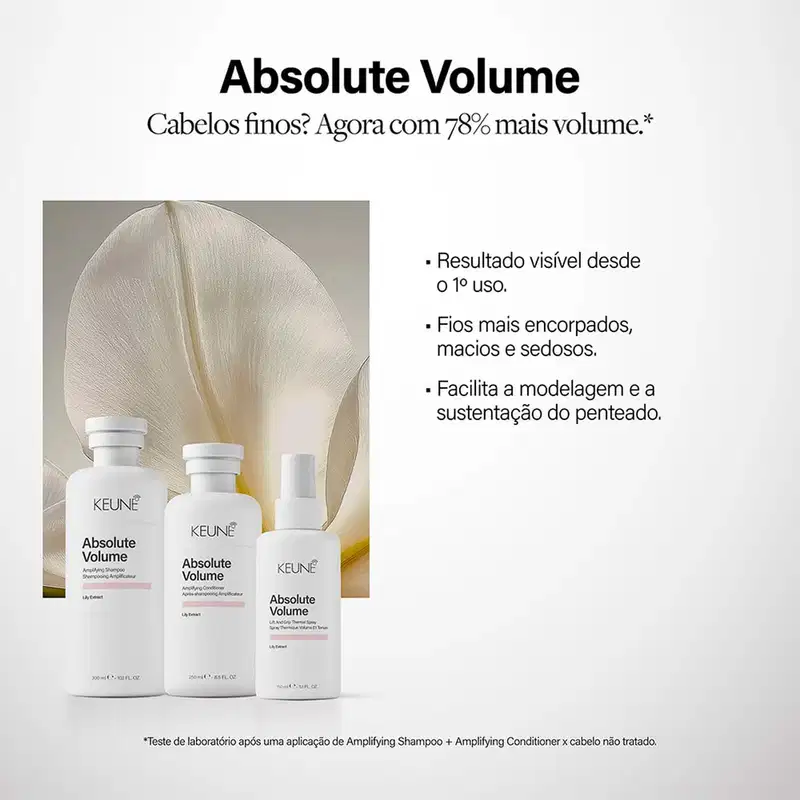 Kit Keune Absolute Volume - Cabelos Finos com Mais Volume (2 Produtos)