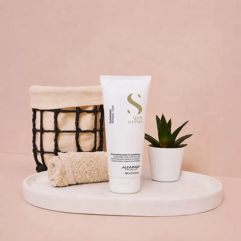 Kit Alfaparf Semi di Lino Diamond Illuminating - Brilho Intenso e Cuidado Completo (4 produtos)