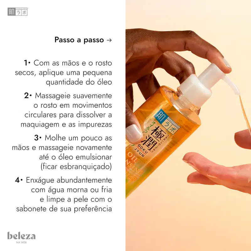 Hada Labo Gokujyun Cleansing Oil - Óleo de Limpeza Facial 200ml