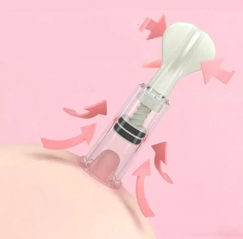 Estimulador de Mamilos E Clitóris com Sucção e Pressão Unissex em Acrílico BDSM 2,7cm X 6cm