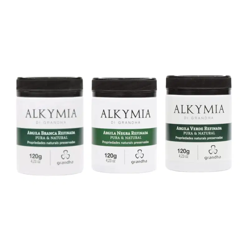 Argila Verde + Argila Branca + Argila Negra