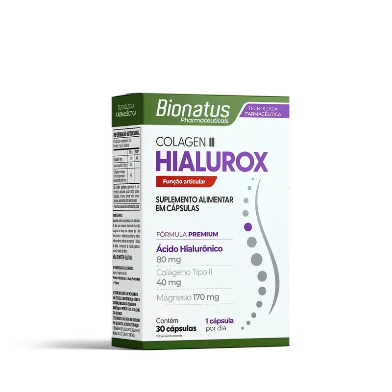 Suplemento Alimentar Bionatus  Colagen II Hialurox 30 Cápsulas