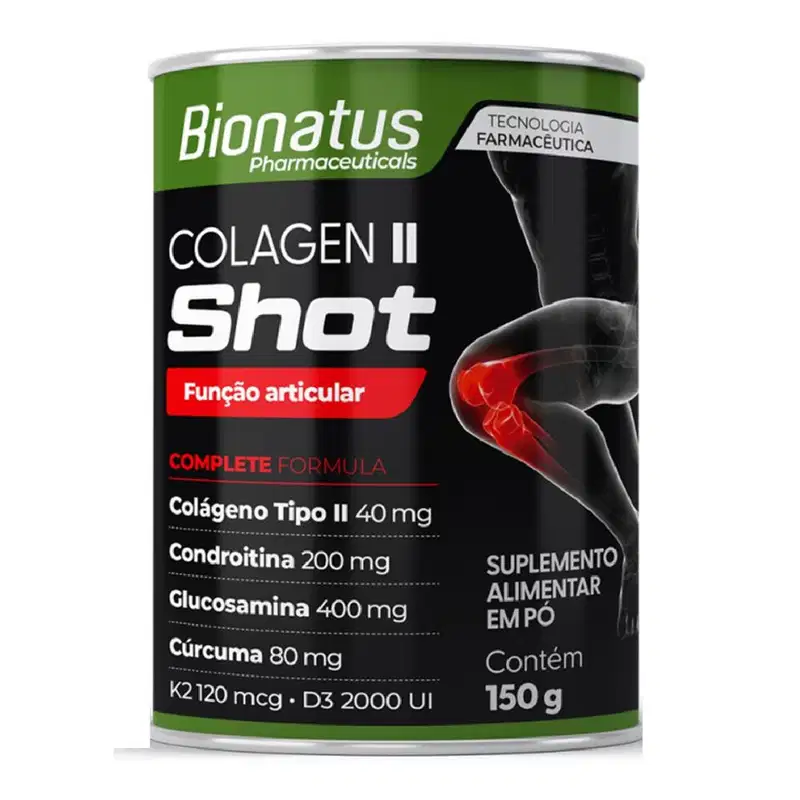 Suplemento Alimentar Em Pó Bionatus Colagen II Shot Sabor Laranja 150g