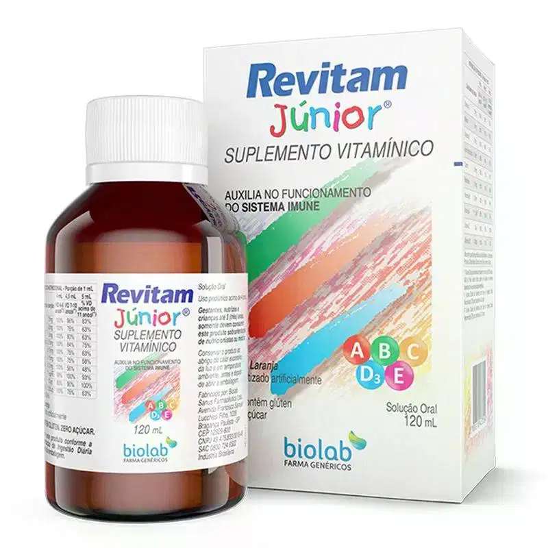Suplemento Vitamínico Revitam Júnior Sabor Laranja 120ml