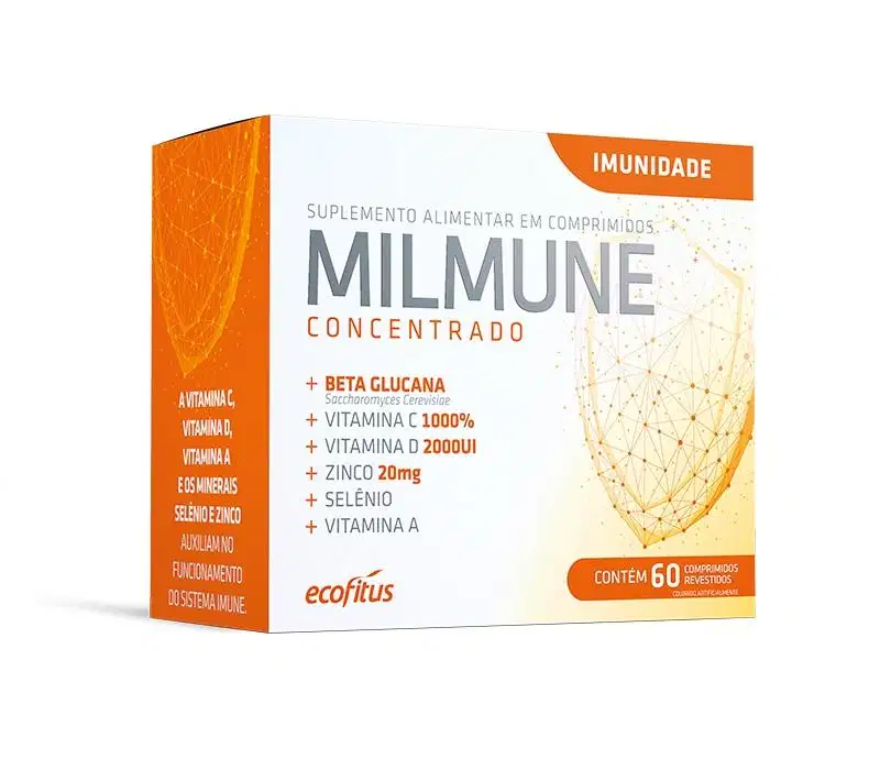 Suplemento Alimentar Ecofitus Milmune Concentrado 60 Comprimidos Revestidos