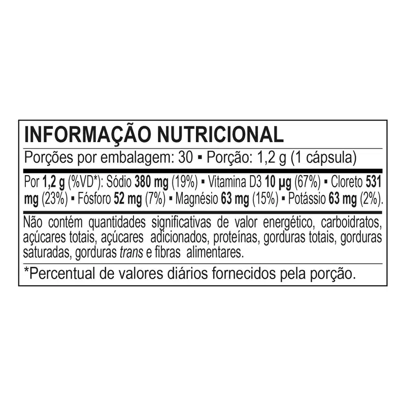 SALT RELOAD - rápida reposição eletrólitos - 30 cápsulas veganas