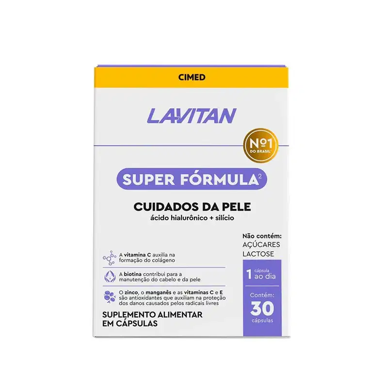 Cimed  Lavitan Super Fórmula Cuidados Da Pele - Suplemento Alimentar (30 Cápsulas)