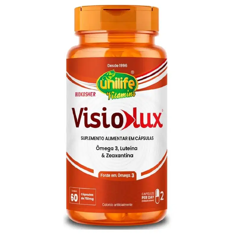 Suplemento Alimentar Visiolux 750mg Unilife 60 Cápsulas