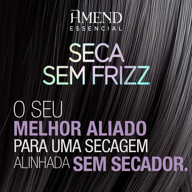 Kit Amend Essencial Seca Sem Frizz Equilíbrio do Ph Leave-in Acidificante (2 produtos)