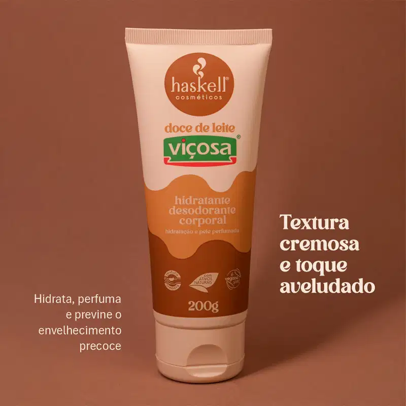 Kit Haskell Doce de Leite Viçosa Hidratante Body Splash (2 produtos)