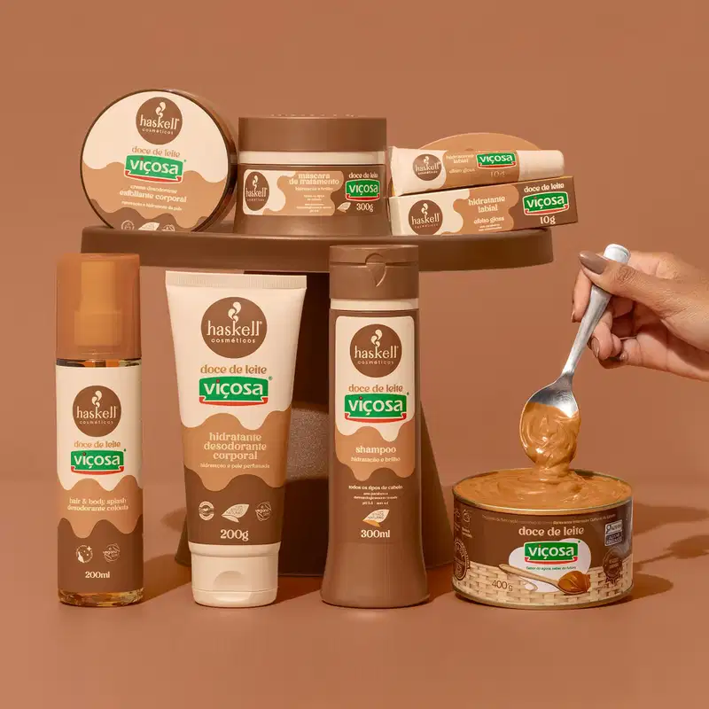 Kit Haskell Doce de Leite Viçosa Hidratante Body Splash (2 produtos)