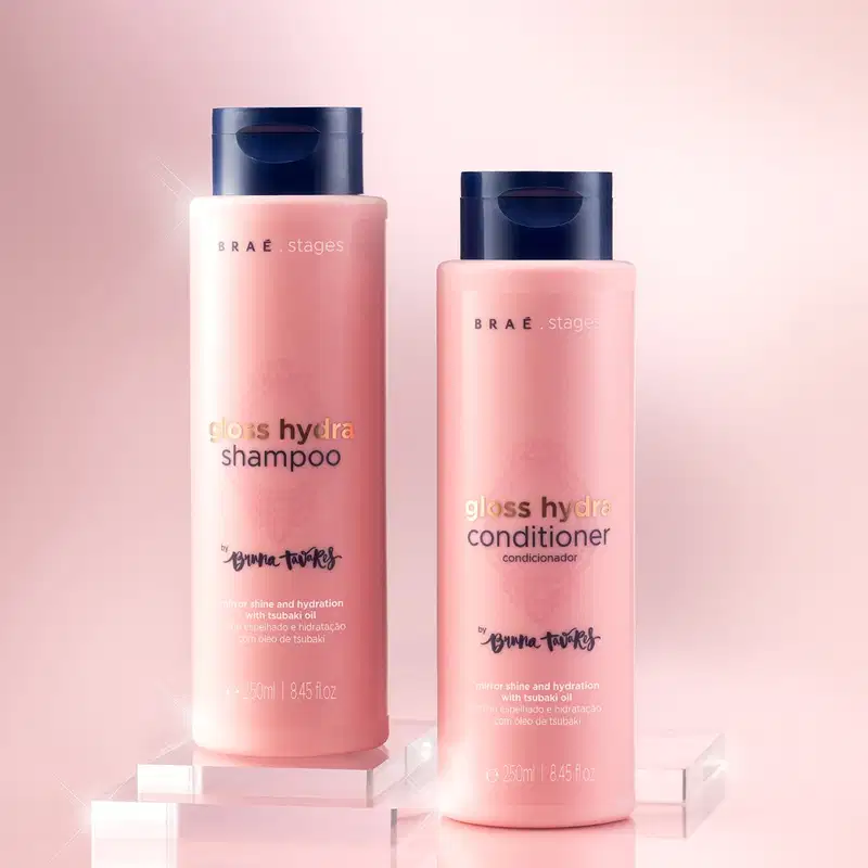 Kit Braé Stages by Bruna Tavares Gloss Hydra Home Care Leave-in (4 produtos)