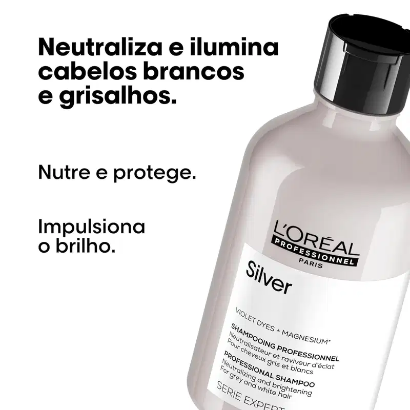 Kit L'Oréal Professionnel Silver Shampoo Extra (2 unidades)