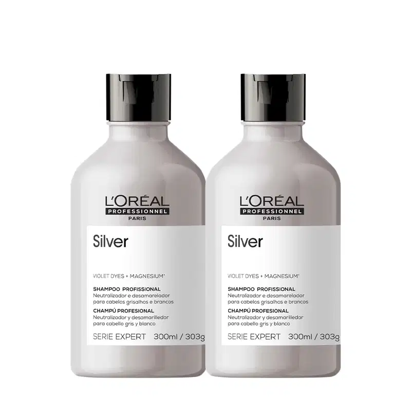 Kit L'Oréal Professionnel Silver Shampoo Extra (2 unidades)
