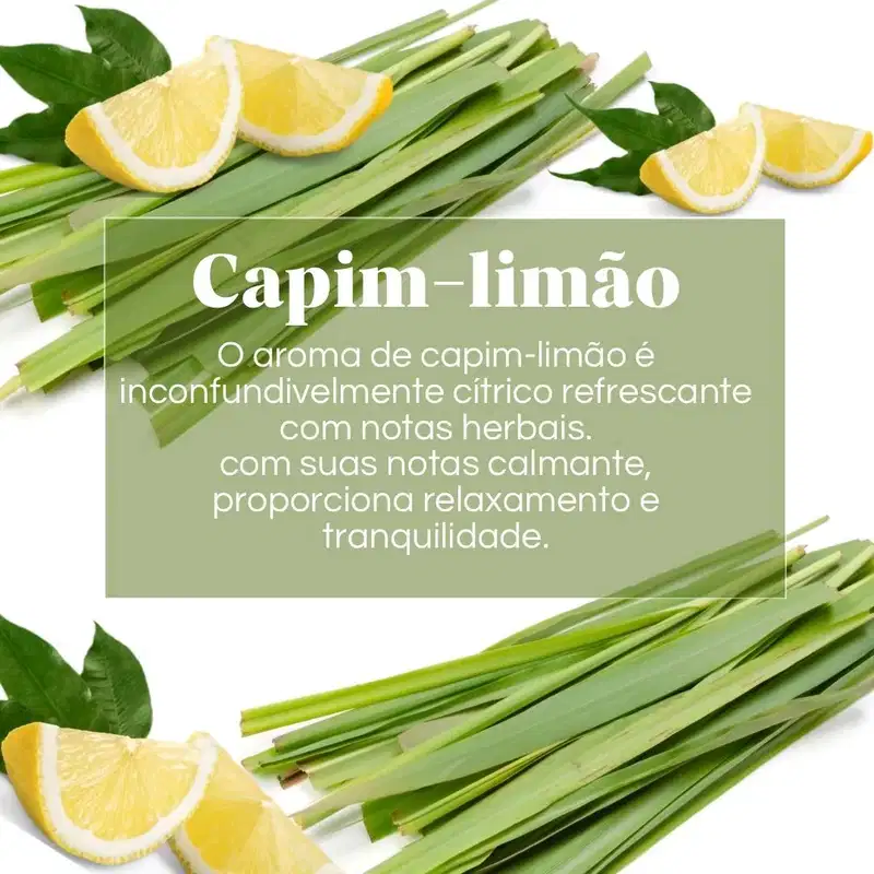 Vela Aromática Perfumada Capim Limão 110g