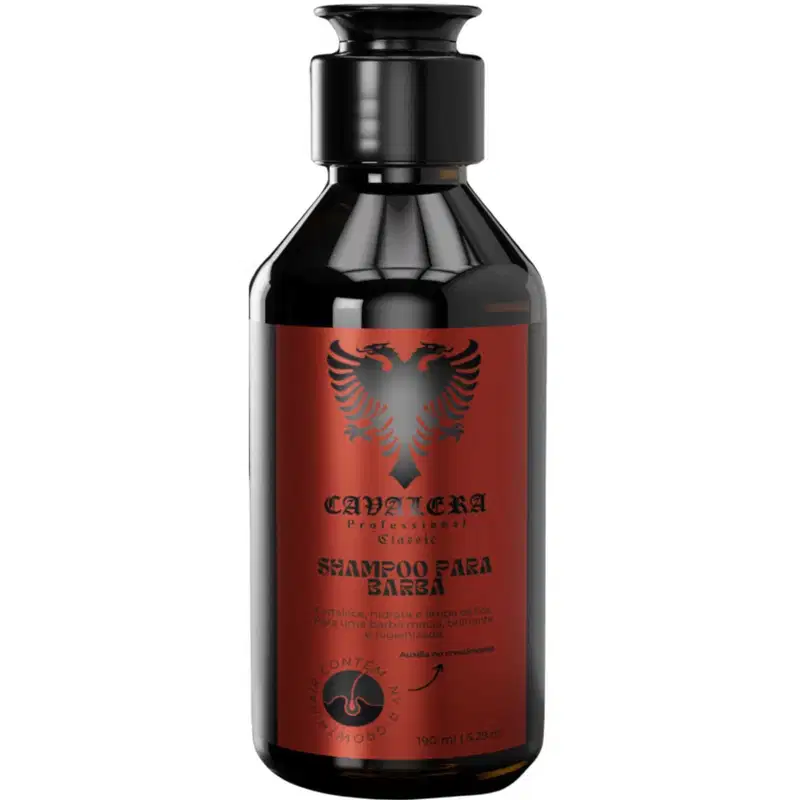 Shampoo Cavalera Masculino De Barba Hidratada Classic 190ml