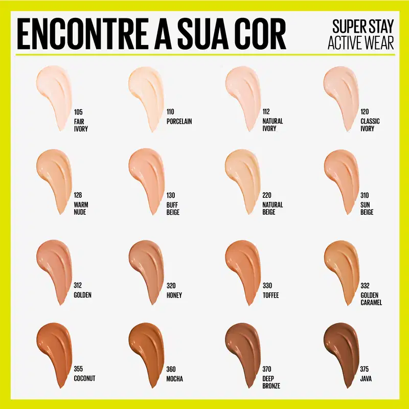 Maybelline Superstay Active Wear 30H 112 Natural Ivory - Base Líquida 30ml