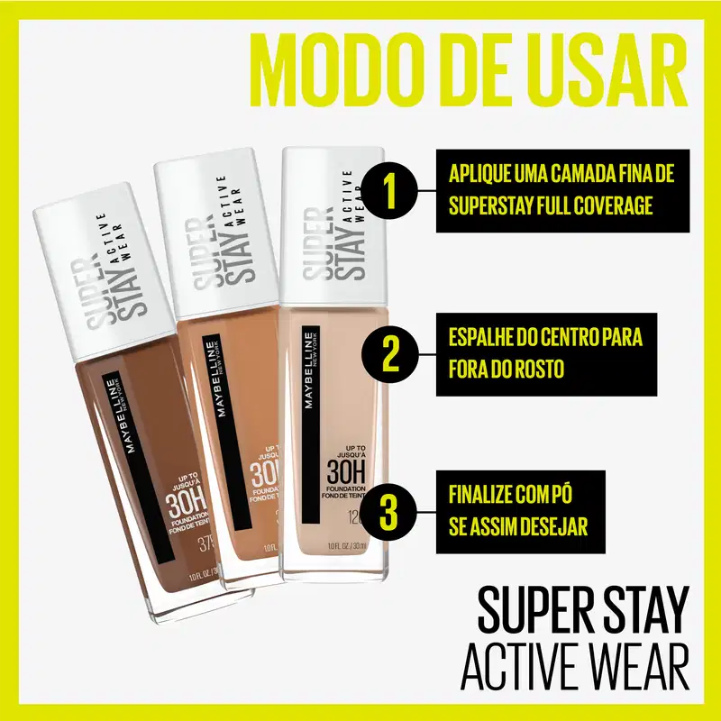 Maybelline Superstay Active Wear 30H 112 Natural Ivory - Base Líquida 30ml