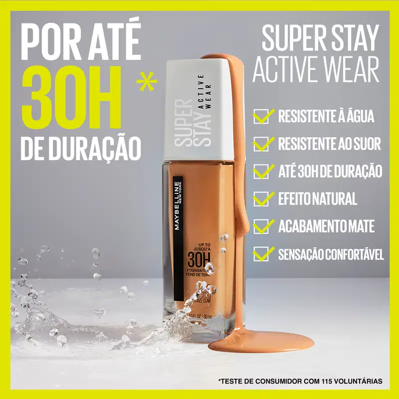 Maybelline Superstay Active Wear 30H 112 Natural Ivory - Base Líquida 30ml