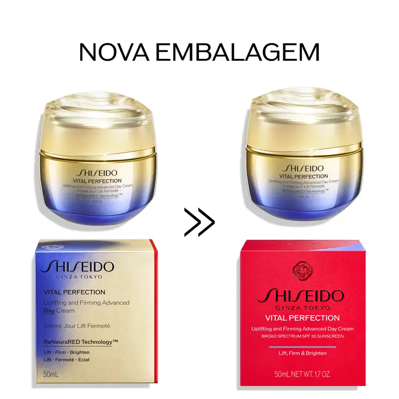 Shiseido Vital Perfection Uplifting and Firming Day Cream FPS 30 - Creme Hidratante Diurno 50ml