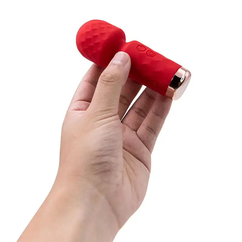 Mini  Varinha Mágica 10 Modos de Vibração 11,5cm x 4cm Recarregável Hero