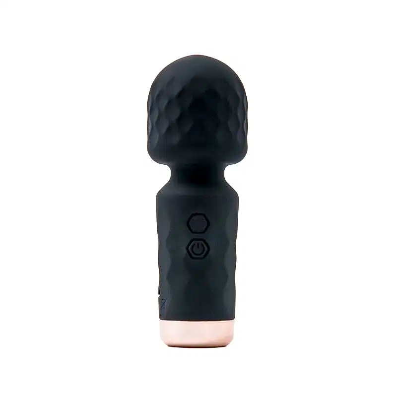 Mini  Varinha Mágica 10 Modos de Vibração 11,5cm x 4cm Recarregável Hero