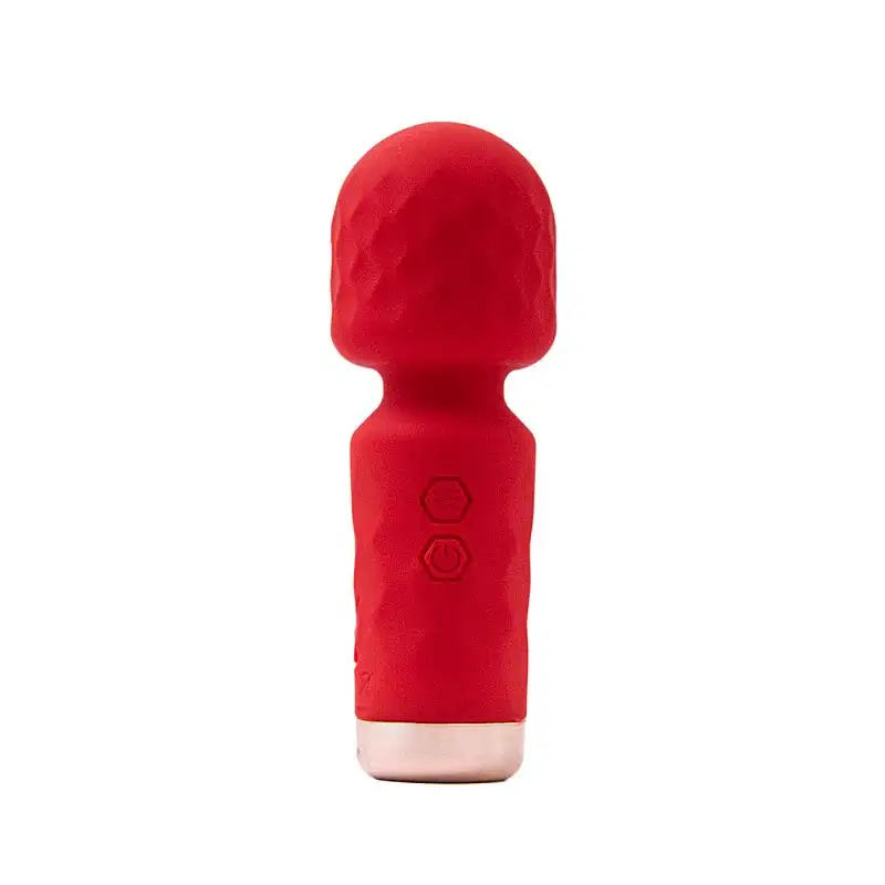 Mini  Varinha Mágica 10 Modos de Vibração 11,5cm x 4cm Recarregável Hero