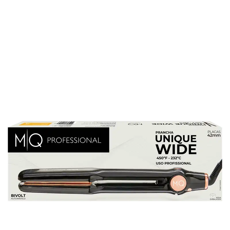 MQ Professional Unique Wide Black - Prancha de Cabelo